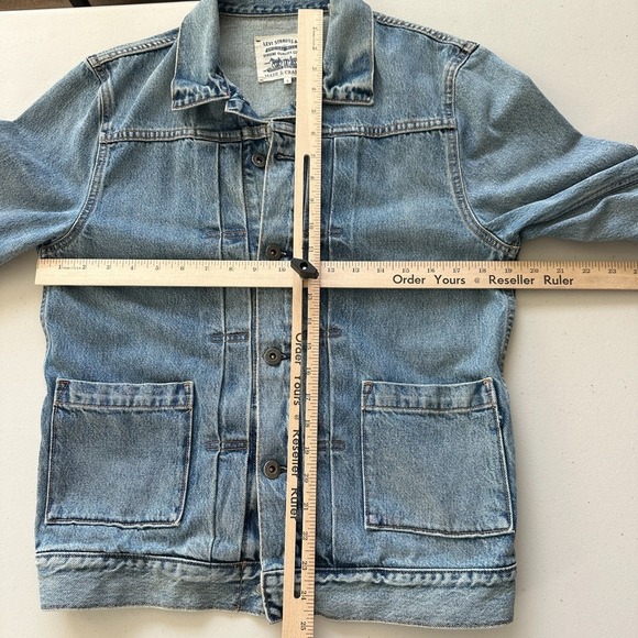 Levis Denim Jacket Mens Small Type 2 Trucker Made & Crafted Unisex - Picture 10 of 16
